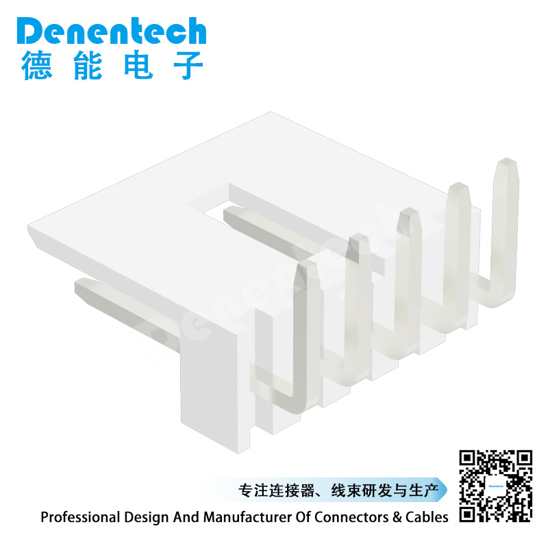 Denentech 小4P90度高弯正向DIP 2.54mm Wafer 胶壳端子 针座 接插件连接器